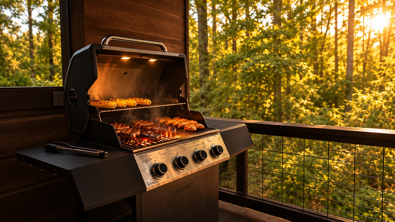 Outdoor grill at The Rustic Reserve