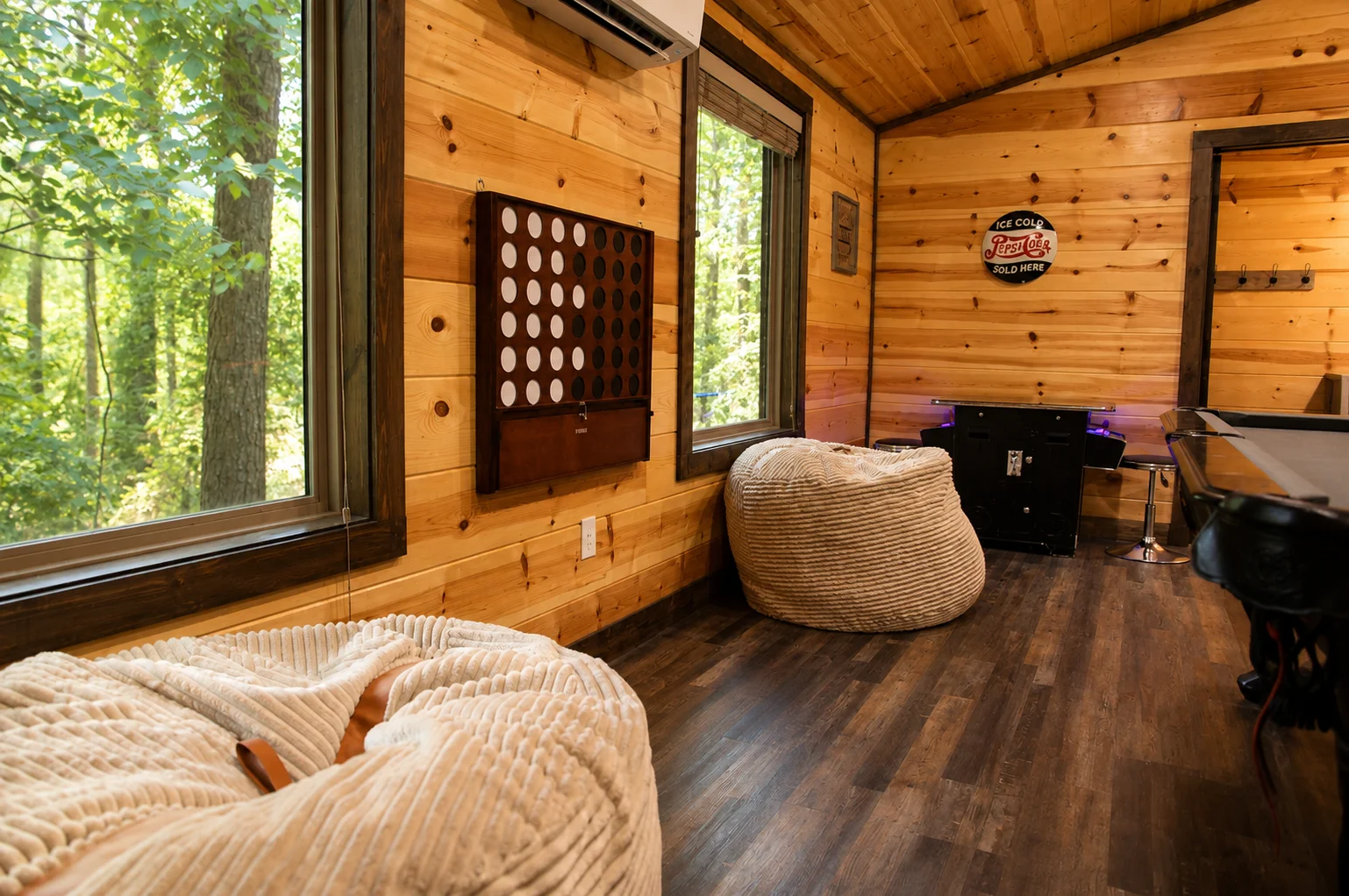 Loft seating at The Rustic Reserve